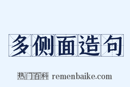 多侧面造句是什么意思的图片